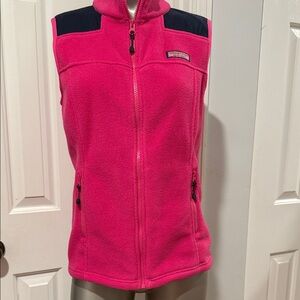 Vineyard Vines Hot Pink Fleece Vest